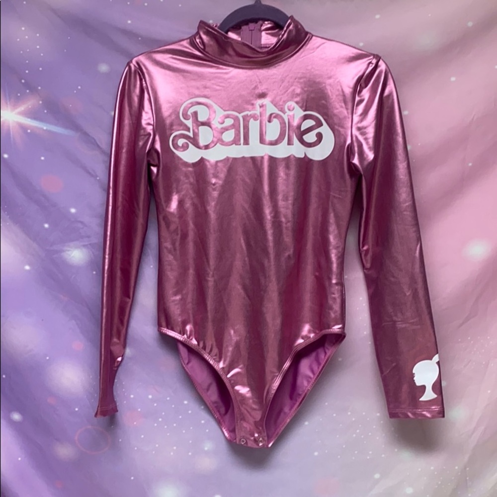 Forever 21 Barbie Shiny Cosplay Bodysuit